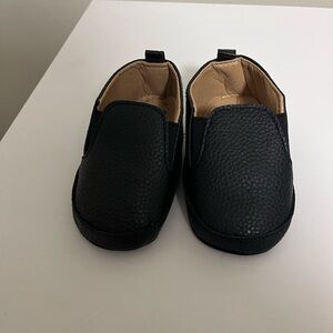 Baby black slip on shoe size 3